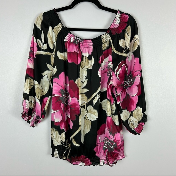 Zac & Rachel Pink Ruffled Blouse with Relaxed Fit Size Medium - Picture 9 of 9